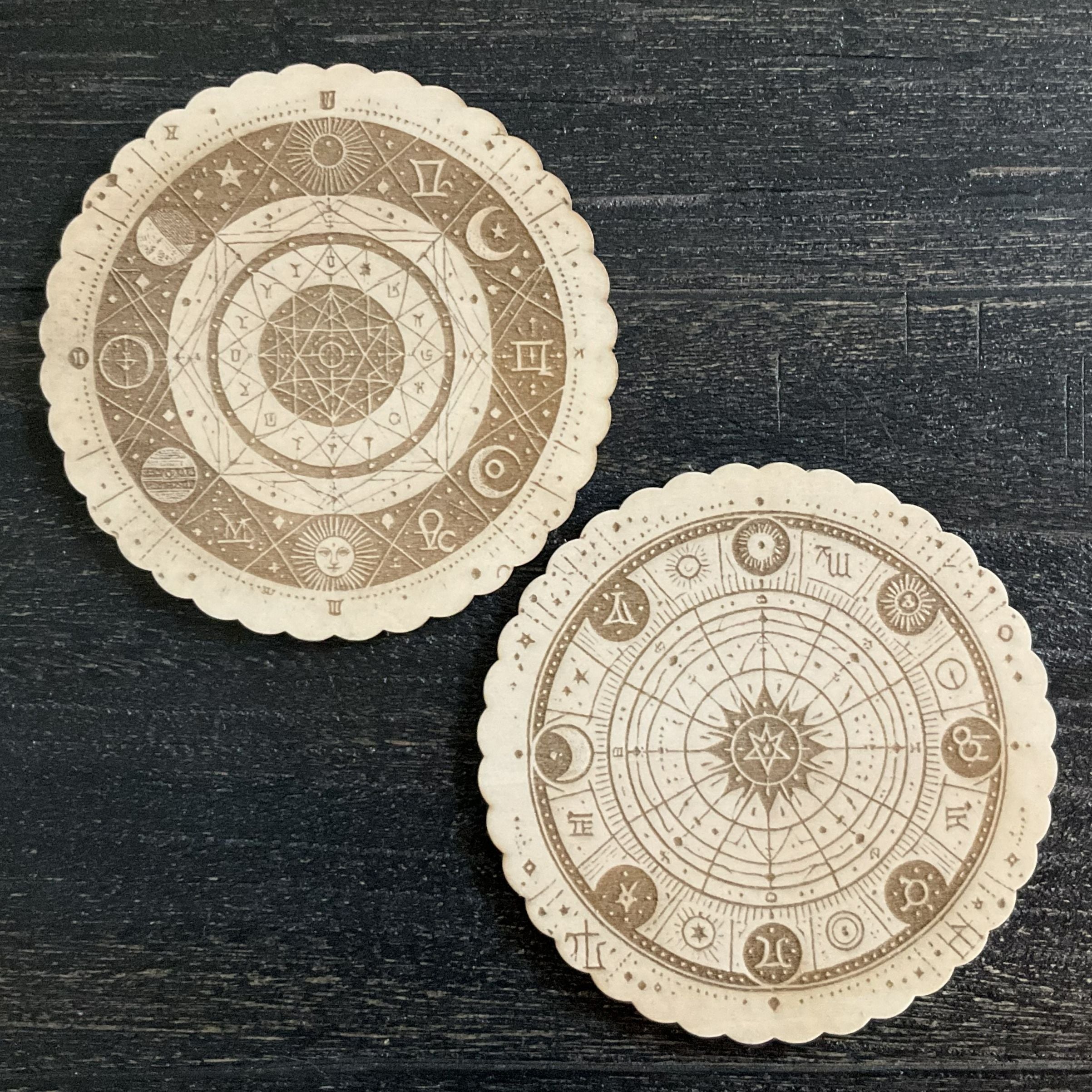 Celestial Chart Coasters